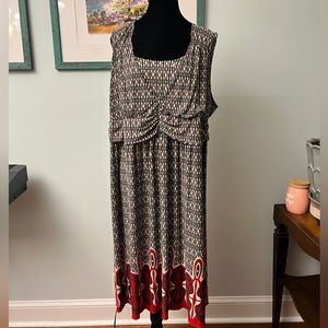 Comfortable stretchy Lane Bryant pattern dress